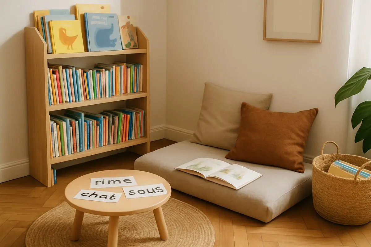 Aménager un coin lecture enfant : photo d'illustration